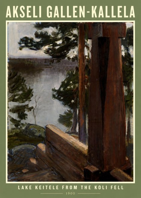 Akseli Gallen-Kallela Lake Keitele from the Koli Fell No3 - Poszter