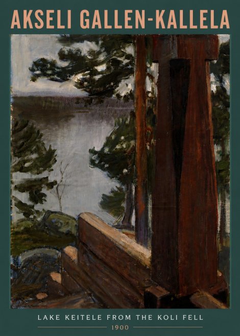 Akseli Gallen-Kallela Lake Keitele from the Koli Fell No5 - Poszter