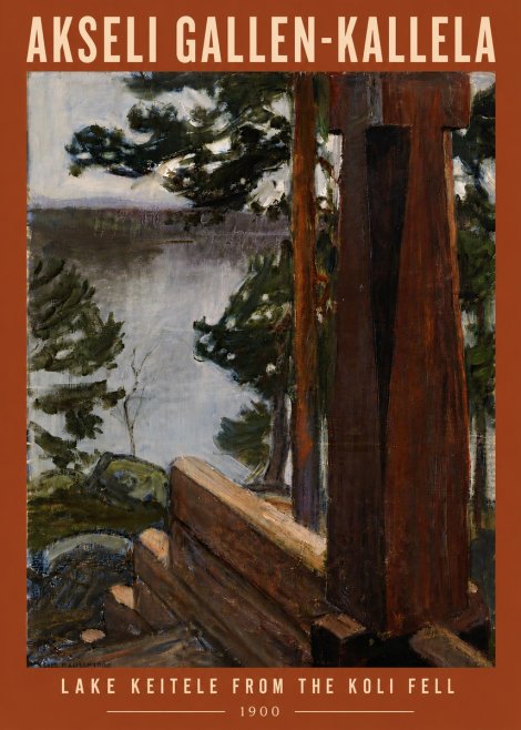 Akseli Gallen-Kallela Lake Keitele from the Koli Fell No6 - Poszter