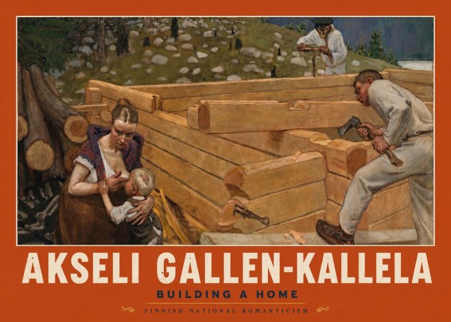 Akseli Gallen-Kallela Building a Home No2 - Poszter