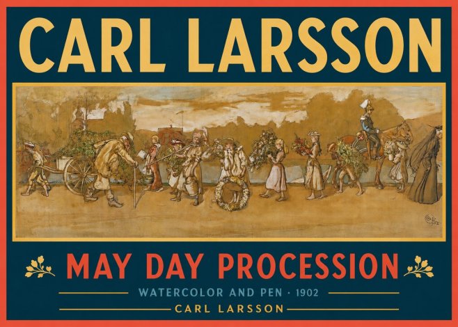 Carl Larsson May Day Procession No2 - Poszter