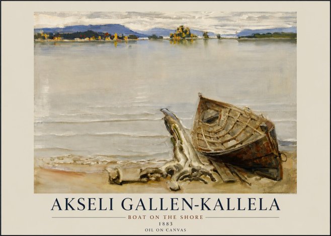 Akseli Gallen-Kallela Boat on the Shore No3 - Poszter