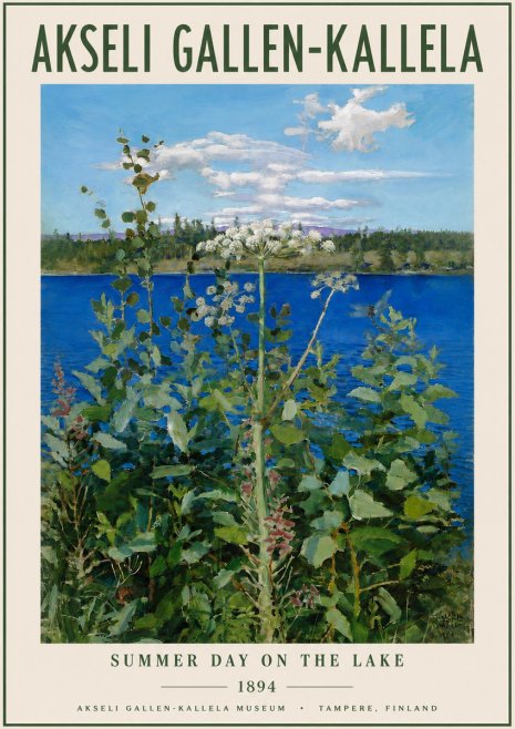Akseli Gallen-Kallela Summer Day on the Lake No3 - Poszter