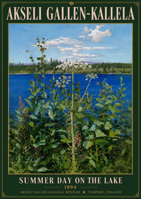 Akseli Gallen-Kallela Summer Day on the Lake No5 - Poszter