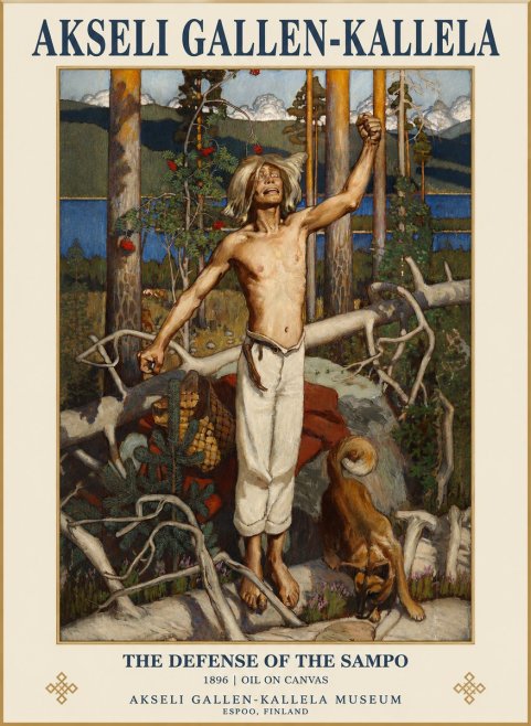 Akseli Gallen-Kallela The Defense of the Sampo No1 - Poszter