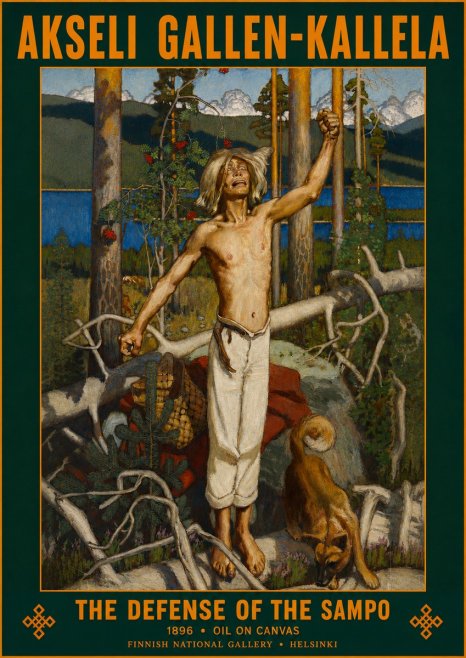 Akseli Gallen-Kallela The Defense of the Sampo No2 - Poszter