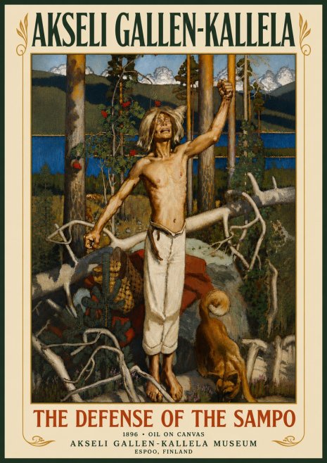 Akseli Gallen-Kallela The Defense of the Sampo No5 - Poszter