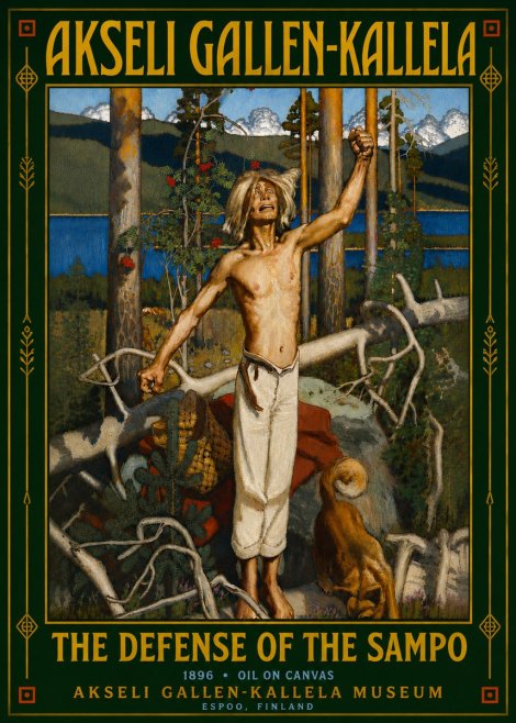Akseli Gallen-Kallela The Defense of the Sampo No6 - Poszter