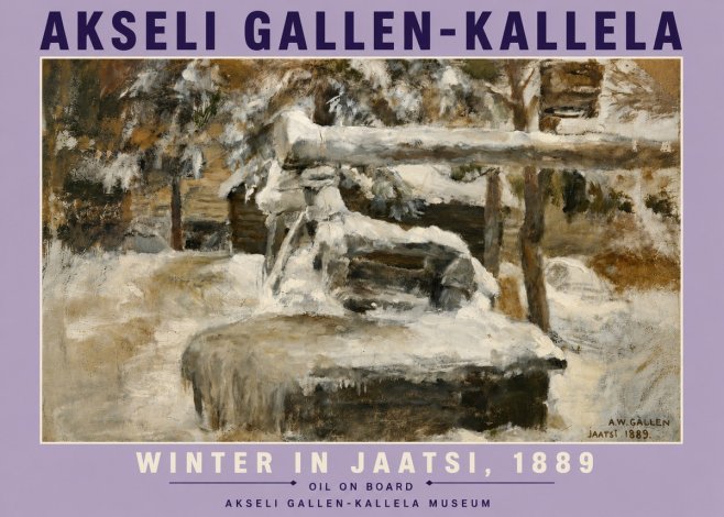 Akseli Gallen-Kallela Winter in Jaatsi, 1889 No6 - Poszter