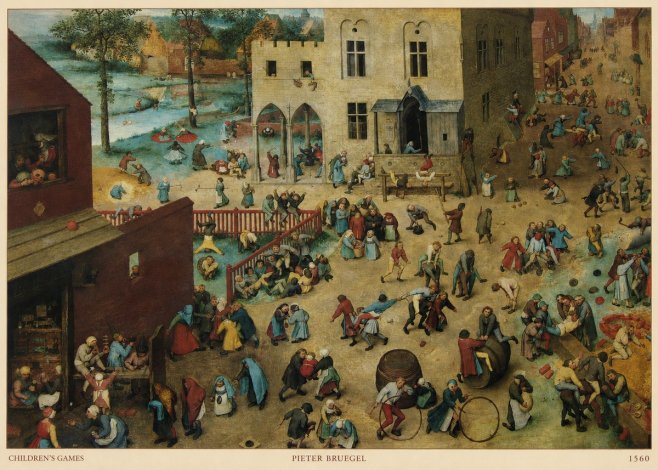 Pieter Bruegel Children's Games III No5 - Poszter