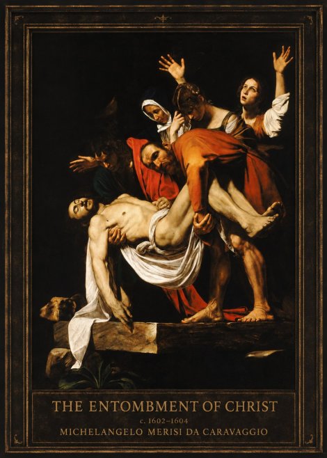 Michelangelo Merisi da Caravaggio The Entombment of Christ II No1 - Poszter