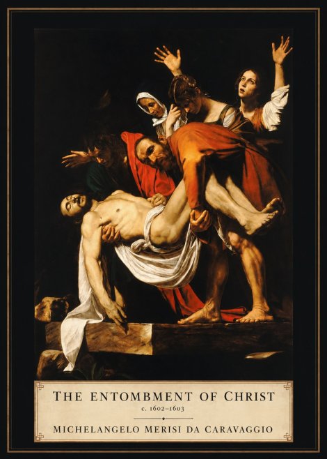 Michelangelo Merisi da Caravaggio The Entombment of Christ II No2 - Poszter