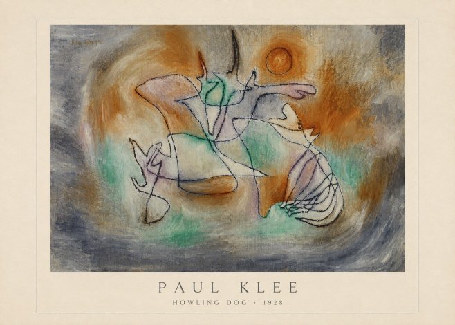 Paul Klee Howling Dog No4 - Poszter