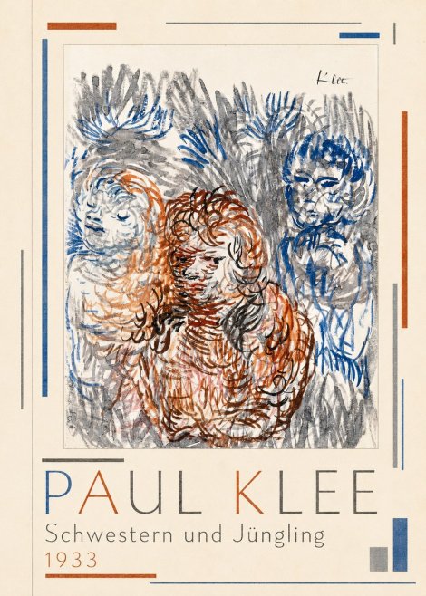 Paul Klee Schwestern Und Jüngling No4 - Poszter