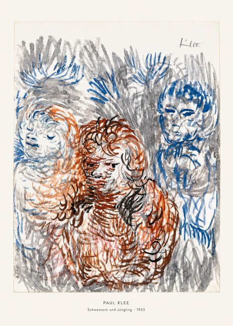 Paul Klee Schwestern Und Jüngling No6 - Poszter