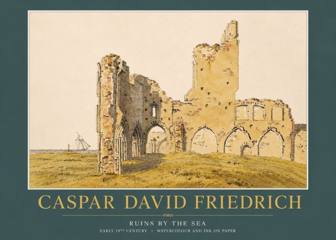 Caspar David Friedrich Ruins by the Sea No4 - Poszter