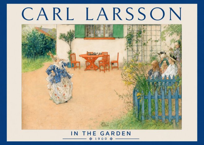 Carl Larsson In the Garden No3 - Poszter