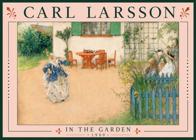 Carl Larsson In the Garden No5 - Poszter