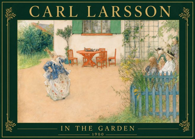 Carl Larsson In the Garden No6 - Poszter