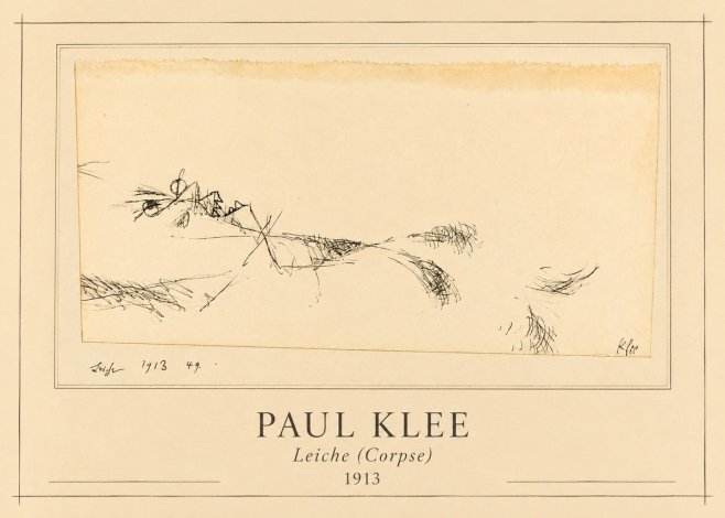 Paul Klee Leiche (Corpse) No1 - Poszter