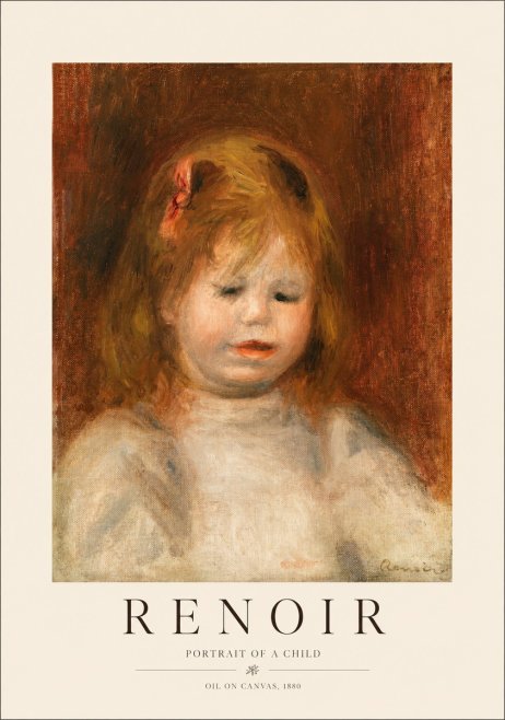 Renoir Portrait of a Child I No1 - Poszter