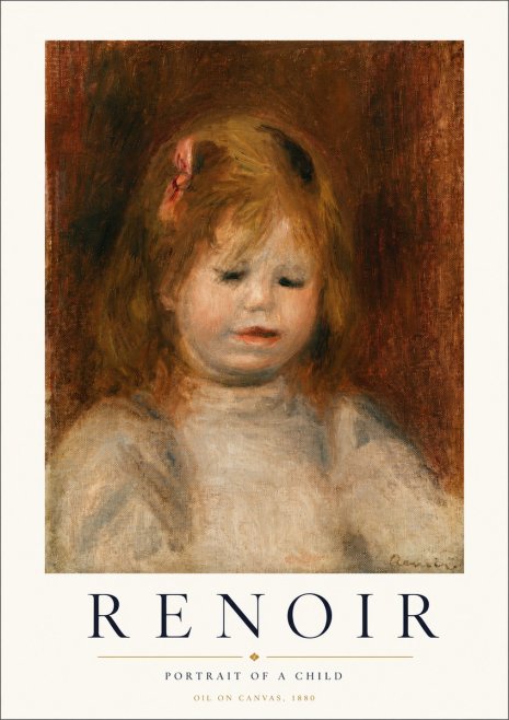 Renoir Portrait of a Child I No3 - Poszter