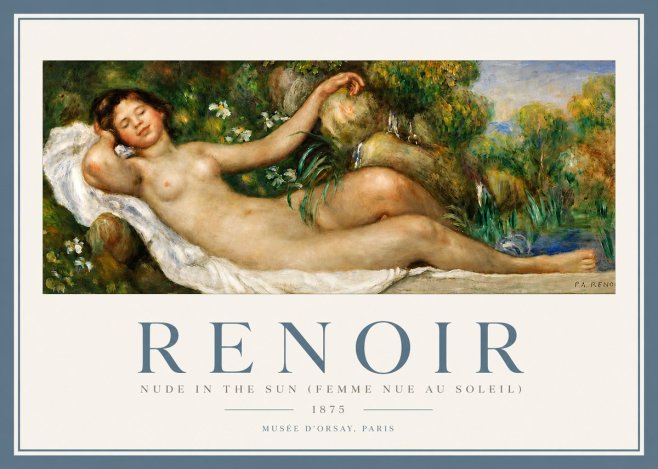 Renoir Nude in the Sun (Femme Nue Au Soleil) No4 - Poszter