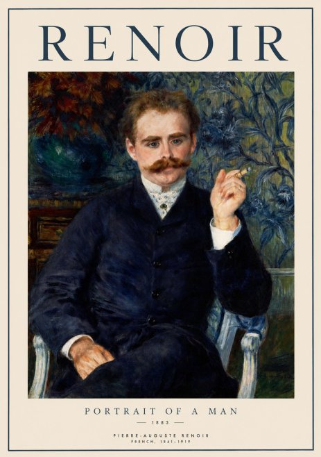 Renoir Portrait of a Man I No1 - Poszter
