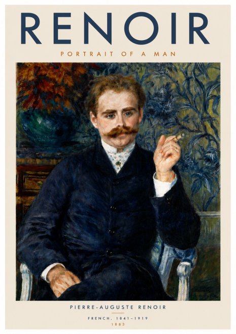 Renoir Portrait of a Man No6 - Poszter