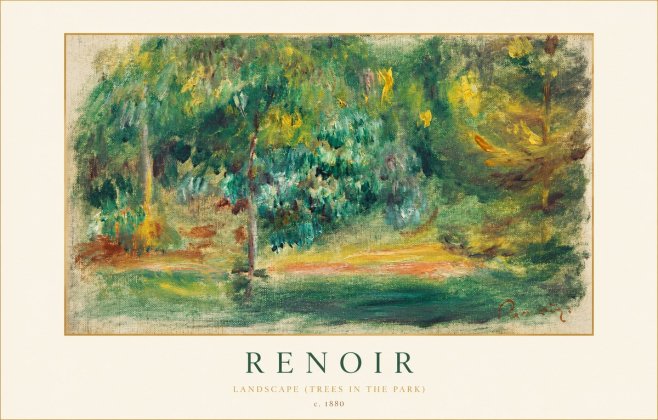 Renoir Landscape (Trees in the Park) No1 - Poszter