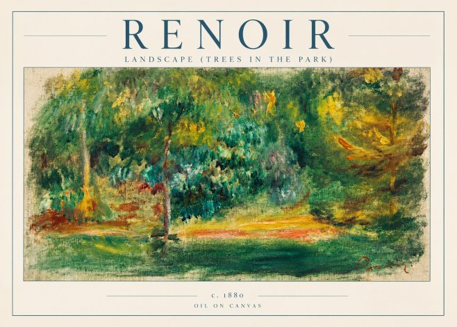 Renoir Landscape (Trees in the Park) No3 - Poszter