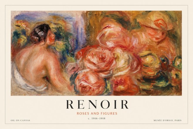 Renoir Roses and Figures No1 - Poszter