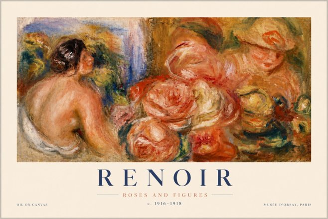 Renoir Roses and Figures No3 - Poszter