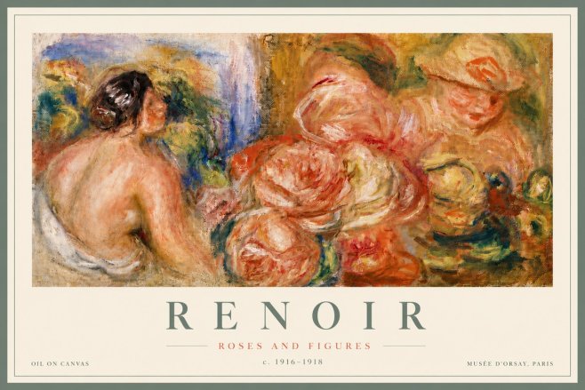Renoir Roses and Figures No6 - Poszter