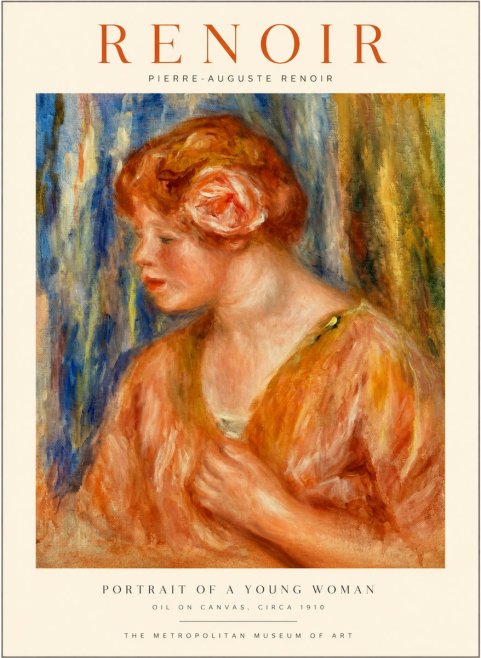 Renoir Portrait of a Young Woman I No1 - Poszter
