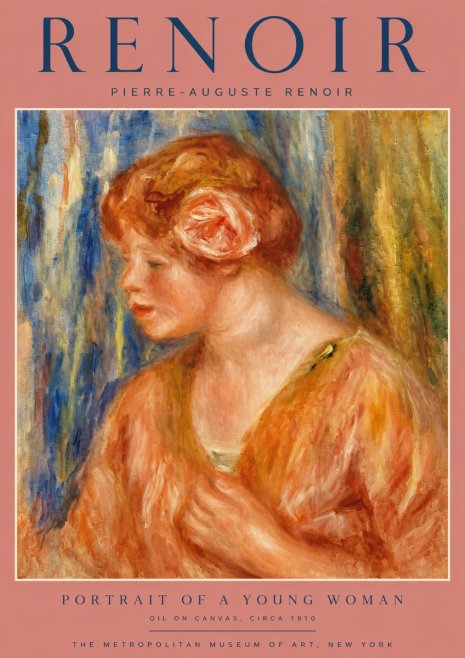 Renoir Portrait of a Young Woman I No2 - Poszter