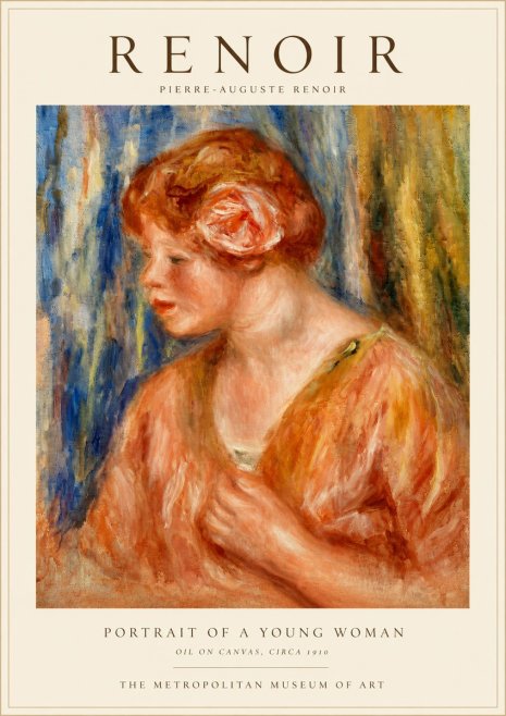 Renoir Portrait of a Young Woman I No3 - Poszter