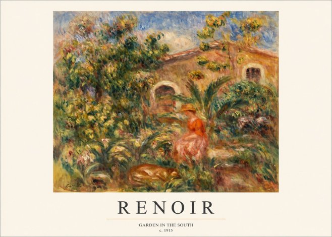 Renoir Garden in the South No1 - Poszter