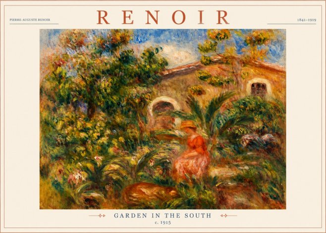 Renoir Garden in the South No3 - Poszter
