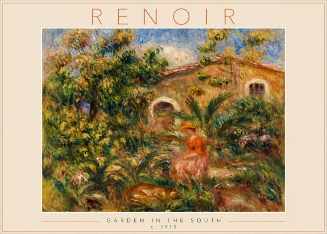 Renoir Garden in the South No4 - Poszter