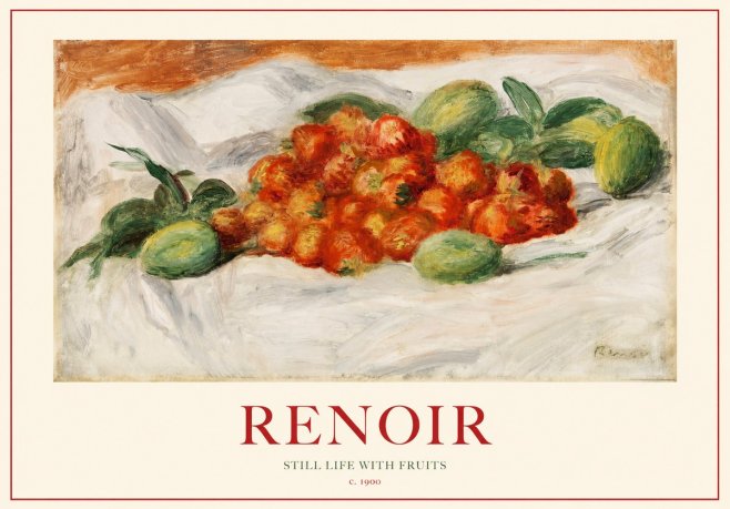 Renoir Still Life with Fruits No1 - Poszter