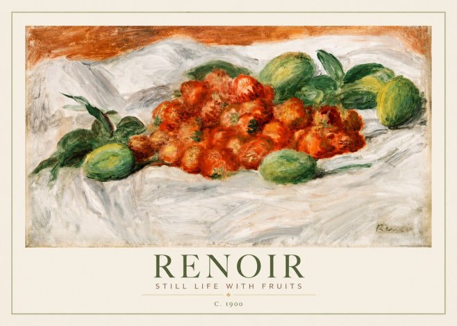 Renoir Still Life with Fruits No2 - Poszter