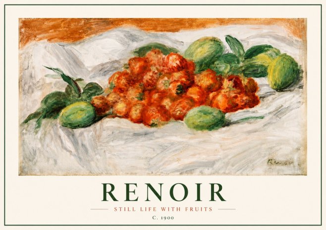 Renoir Still Life with Fruits No3 - Poszter