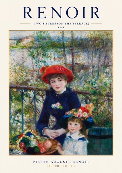 Renoir Two Sisters (on the Terrace) No1 - Poszter