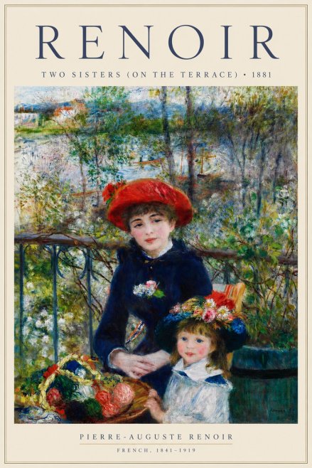 Renoir Two Sisters (on the Terrace) No3 - Poszter