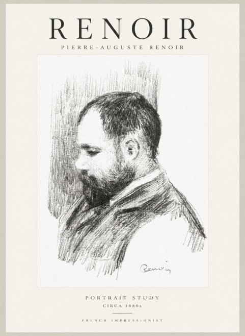 Renoir Portrait Study I No1 - Poszter