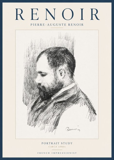 Renoir Portrait Study I No2 - Poszter