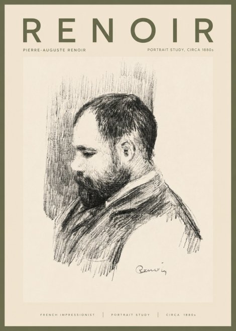 Renoir Portrait Study I No3 - Poszter