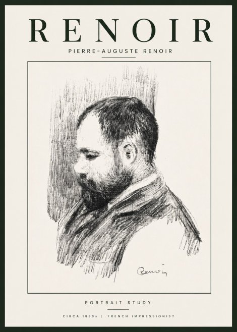 Renoir Portrait Study I No6 - Poszter