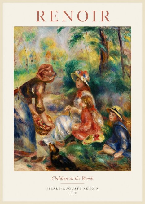 Renoir Children in the Woods No1 - Poszter